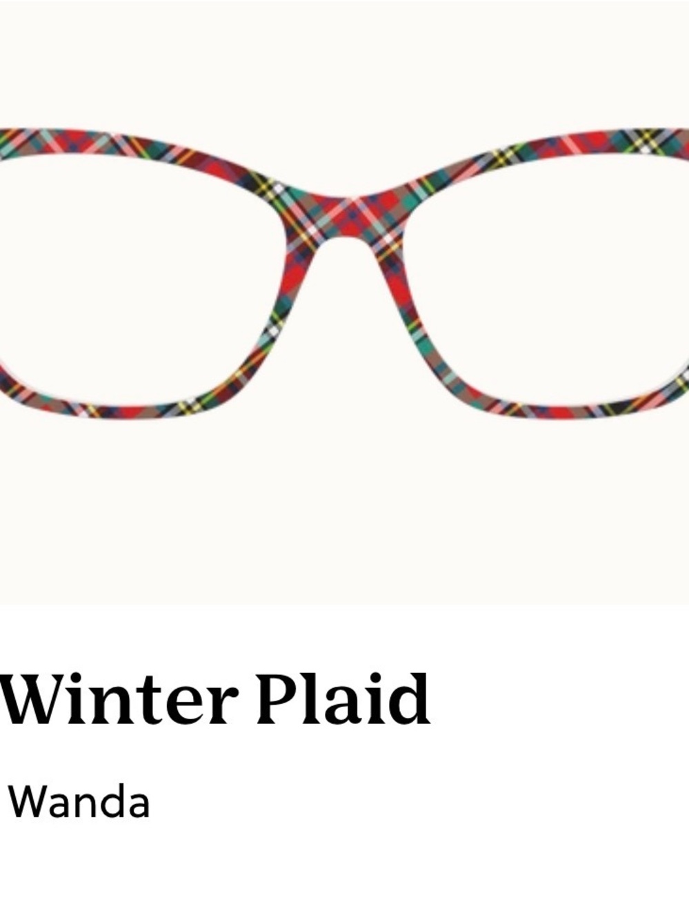 Pair Eyewear Winter Plaid